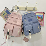 Canvas Backpack Large Capacity School Bag