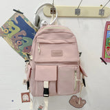 Canvas Backpack Large Capacity School Bag