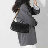 Shoulder Bag Women Vintage Chain Handbag Casual Underarm Bag