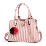 PU Shoulder Bag Women Messenger Handbag Female Bag with Pendant