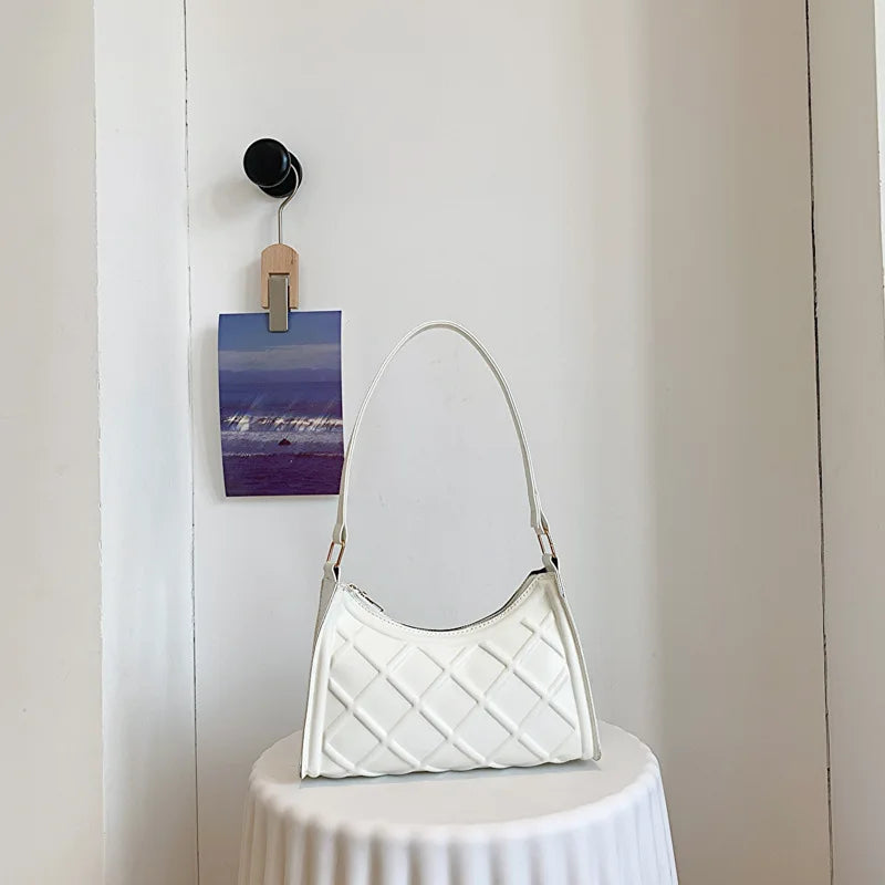 Rhombus Indentation Totes Bag Women's Autumn Winter Handbag