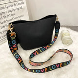 Stylish Lychee Pattern Crossbody Bag for Women