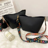Stylish Lychee Pattern Crossbody Bag for Women