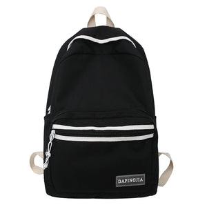 Solid Women Backpack Waterproof Oxford Large Capacity Shoulder Bags