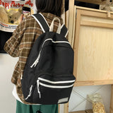 Solid Women Backpack Waterproof Oxford Large Capacity Shoulder Bags