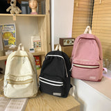 Solid Women Backpack Waterproof Oxford Large Capacity Shoulder Bags