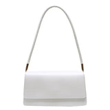 Solid Women Shoulder Bags Totes PU Leather Flap Small Top-Handle Bags Female