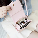 Square Bag Women's Handbag PU Leather Chain Mobile Phone Shoulder Bags