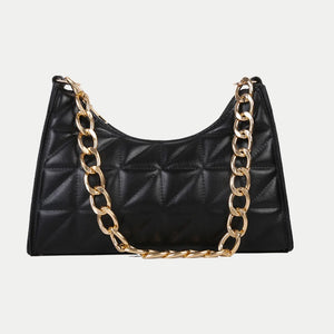 Plaid PU Leather Armpit Handbag Shoulder Bag for Women