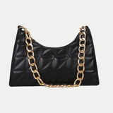 Plaid PU Leather Armpit Handbag Shoulder Bag for Women