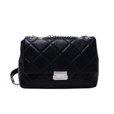Chain Crossbody Bag Large Capacity PU Leather Messenger All-match