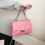 Chain Crossbody Bag Large Capacity PU Leather Messenger All-match