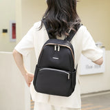 Women's Nylon Backpack Large Capacity Travel Shoulder Bag