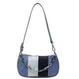 Canvas Denim Shoulder Bag Small Portable Tote