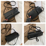 Small Messenger Bag PU Leather Crossbody Clutch