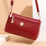 Women's Small Crossbody Clutch Bag PU Leather Shoulder Messenger