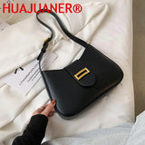 Women's Underarm Bags Zipper Handbag Casual Shoulder Bag