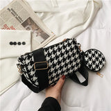 PU Leather Crossbody Bag For Women Solid Shoulder Messenger Bag Lady Chain Trave