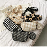 PU Leather Crossbody Bag For Women Solid Shoulder Messenger Bag Lady Chain Trave