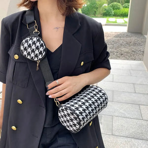 PU Leather Crossbody Bag For Women Solid Shoulder Messenger Bag Lady Chain Trave