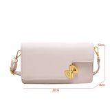 Women's Pu Leather Crossbody Bag Winter Flap Messenger Handbag