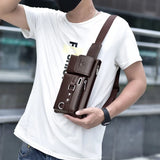 Men's Large Capacity Waist Bag Single-Shoulder Multi-Function Chest Bags