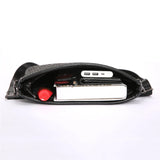 Men's Crossbody Sling Bag Weave PU Leather Messenger Bag