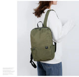 Light Nylon Student Travel Backpack Men and Women Schoolbag