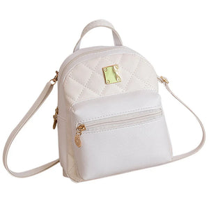 Mini School Girl Backpack Women PU Leather Shoulder Bag