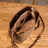 Small Bucket Shoulder Bag Sling Chain Strap Crossbody Bags