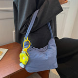 Small Canvas Bag for Women Summer Solid Shoulder Bag