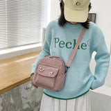 Small Canvas Crossbody Bags for Women Corduroy Shoulder Backpack