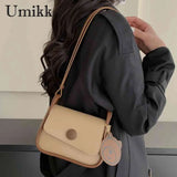 Small Crossbody Bag PU Leather Lightweight with Bear Pend