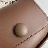 Small Crossbody Bag PU Leather Lightweight with Bear Pend
