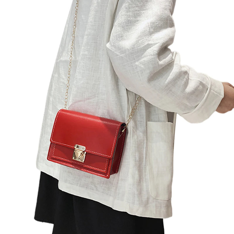 Mini PU Leather Crossbody Bag Women