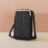 Mini Matte Leather Crossbody Bag for Women Shoulder Messenger Clutch Handbag