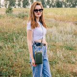 Matte Leather Crossbody Bag Women Mini Shoulder Messenger Clutch Purse Handbag