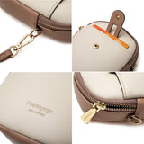 Yellow Mini Crossbody Bag Small PU Leather Messenger Shoulder