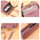 Small PU Leather Crossbody Bag for Women Yellow Mini Shoulder Messenger