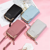 Yellow PU Leather Crossbody Bag Women Shoulder Messenger Phone Bolsa