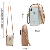 Yellow Mini PU Leather Crossbody Bag Shoulder Messenger Bag