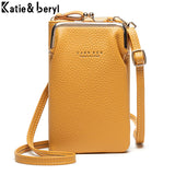Small Crossbody Bag Women Mini PU Leather Shoulder Messenger Yellow Bolsas Ladie