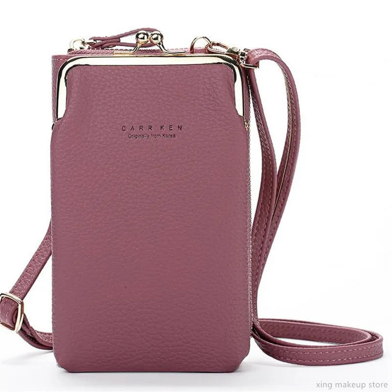 Women PU Leather Small Crossbody Bag Yellow Zipper Flap
