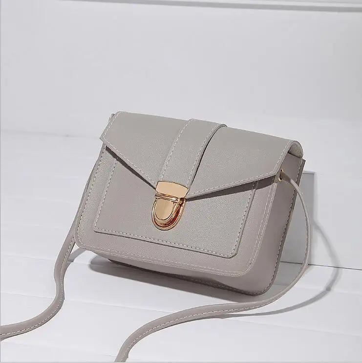 Women's Mini Crossbody Bag Yellow PU Leather Shoulder Messenger