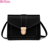 Mini PU Leather Crossbody Bag for Women Yellow