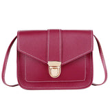 Yellow Mini PU Leather Crossbody Bag for Women