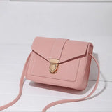 Yellow Mini PU Leather Crossbody Bag for Women
