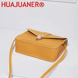 Women's Mini Yellow Crossbody Bag PU Leather Shoulder Messenger