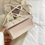 Women's Crossbody Bag Pu Leather Chains Mini Purse Handbag