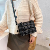 Women's Crossbody Bag Pu Leather Chains Mini Purse Handbag